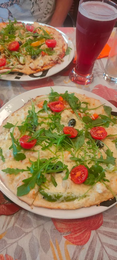 Pizza servie en salle